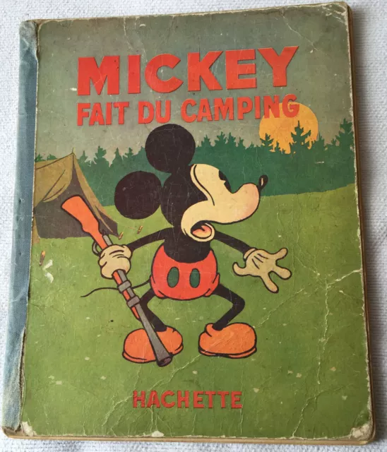 Mickey Fait Du Camping Illustrations Walt Disney 1933 Bande Dessinee