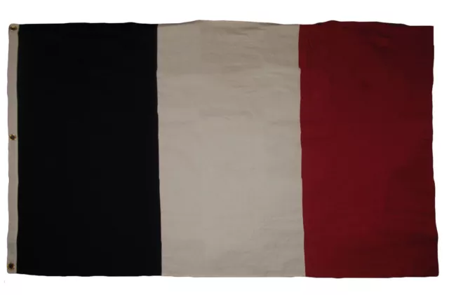 4x6 Embroidered France French Cotton Flag Large 4'x6' Banner Grommets 3 clips