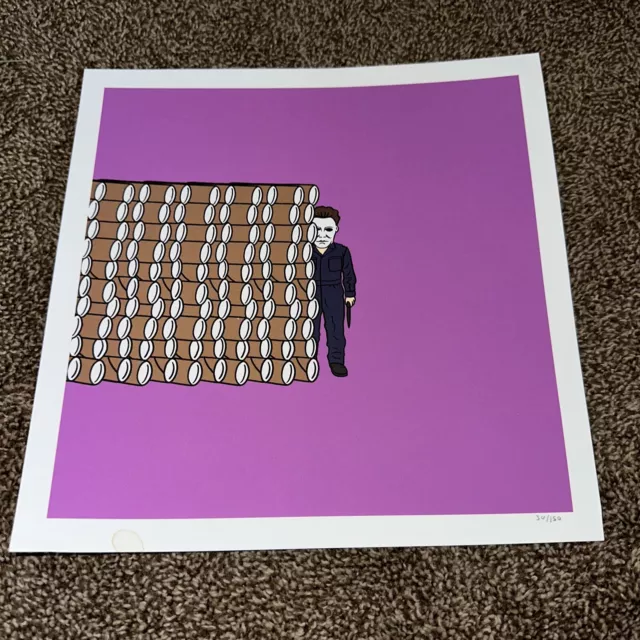 Rare Halloween 10" x 10" Michael Myers Horror Movie Art Print Poster BNG Raid71 Rare Halloween 10" x 10" Michael Myers Horror Movie Art Print Poster BNG Raid71