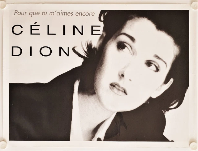 AFFICHE CELINE DION - Pour que tu m'aimes encore 1995 - 60x80 cm EUR 25