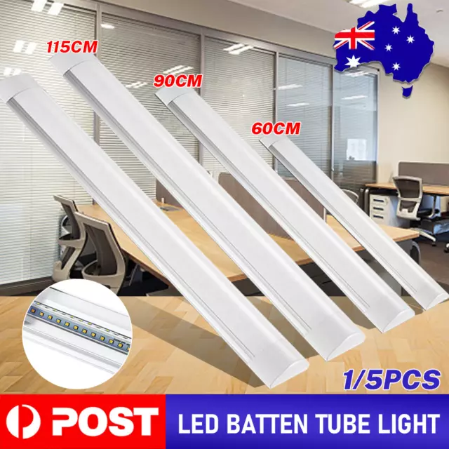 LED Slim Ceiling Batten Tube Light 30CM 60CM 90CM 120CM Linear Fluro Fluorescent