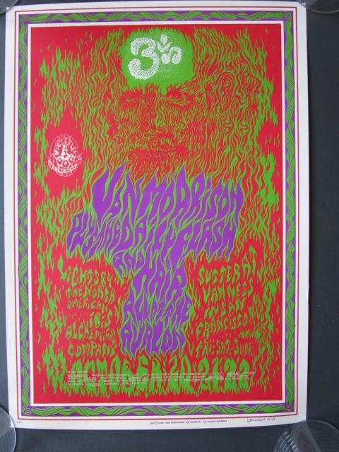 Van Morrison Family Dog FD88 at Avalon 1967 Original Concert Poster Very Fine +