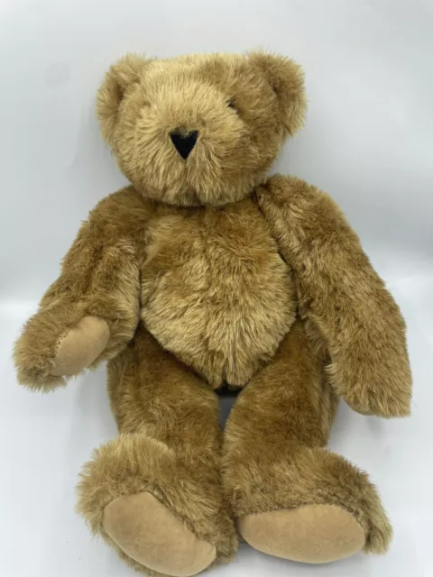 Vermont Teddy Bear Company Plush Stuffed Animal Jointed Bear 15 inch Vintage Toy