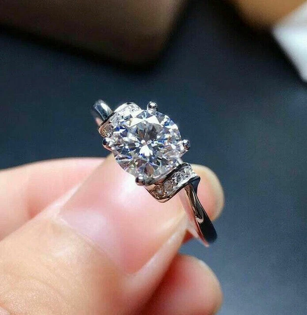 Obtenez Bague de fiançailles Hydrogenation en Or Blanc 14k Diamant 0.65