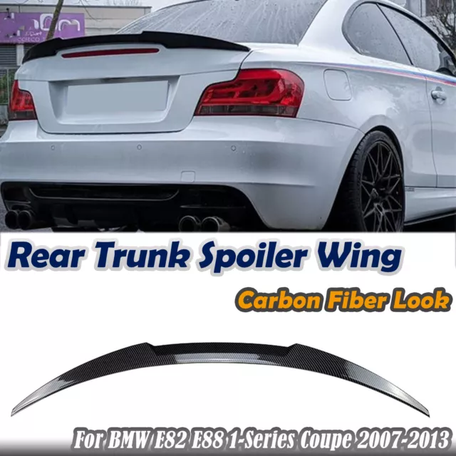 Rear Trunk Spoiler Splitter Wing For BMW E82 E88 1-Series Coupe 2007-2013 2011