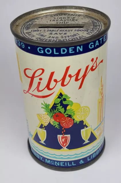 Libby's Metal Bank GGIE Golden Gate International Exposition 1939 SF Worlds Fair