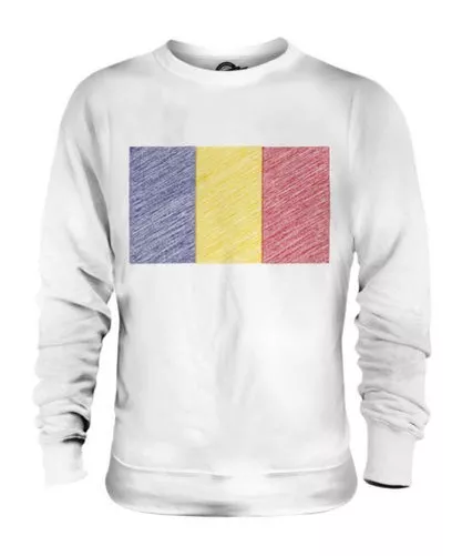 Romania Scribble Flag Unisex Sweater Top Gift Rom?Nia Romanian