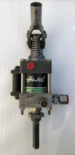 Haskel 81527 Air Driven & Manual Liquid/ Fluid Pump 15000 Psi/ 1000 Bar Max Wp