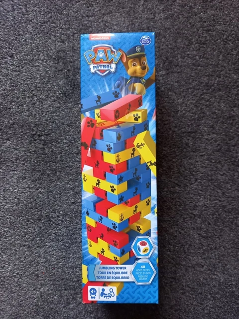 Paw Patrol Jumbling Tower Blokkentoren Spel met 48 houten blokjes | wehkamp