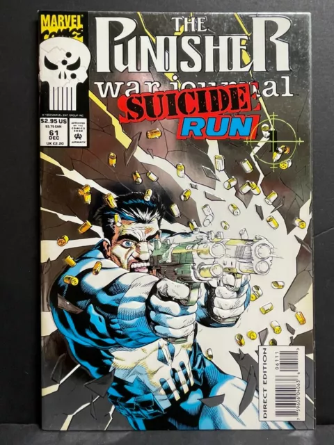 Punisher War Journal #61 NM  1993 Embossed Foil Cover High Grade Marvel Comic