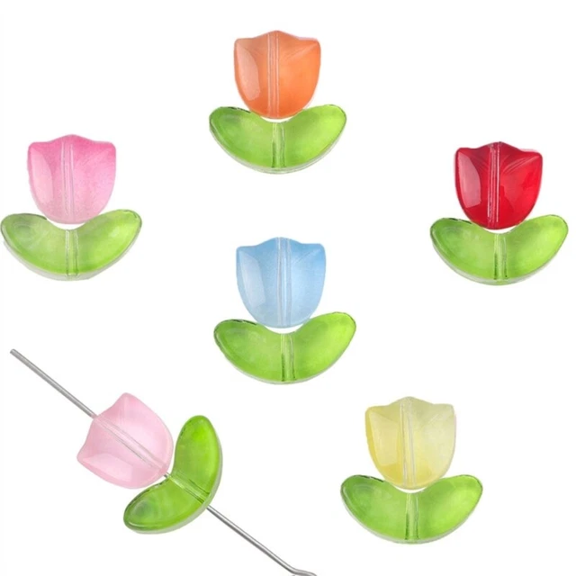 Flower Loose Bead Spacer Connectors DIY for Jewelry Making Bracelet Earrings