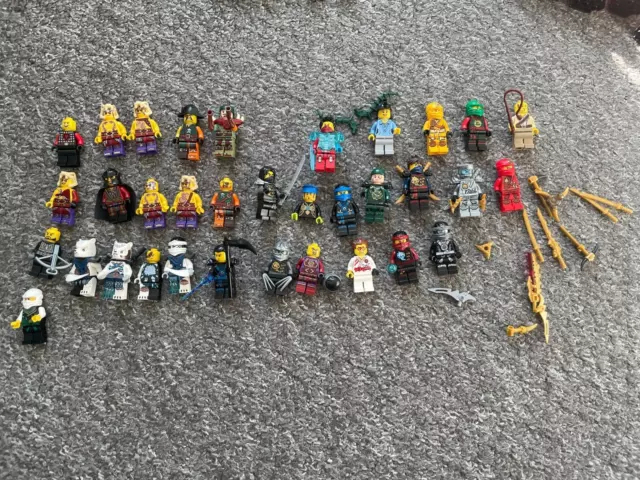 Massive LEGO MIXED MINIFIGURE BUNDLE &ACCESSORIES Ninjago, Chima and Dr WHO etc.