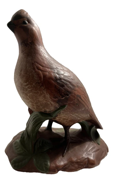 Vintage Holland Mold Quail Ceramic Figurine Hand Painted 8.75” Tall x 7 “ Wide