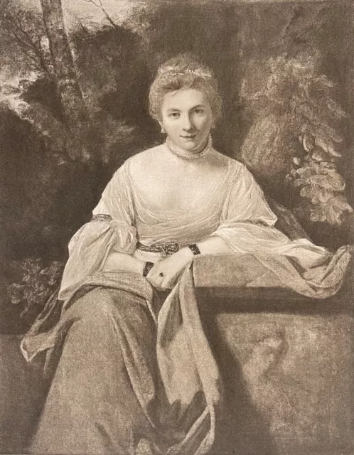 Nelly o Brien Según Joshua Reynolds (1723-1792) Estampa Fotograbado 1910