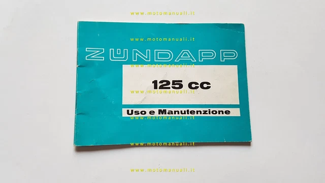 Zundapp KS 125 Sport 521 - GS 125 520 1973 manuale uso manutenzione originale