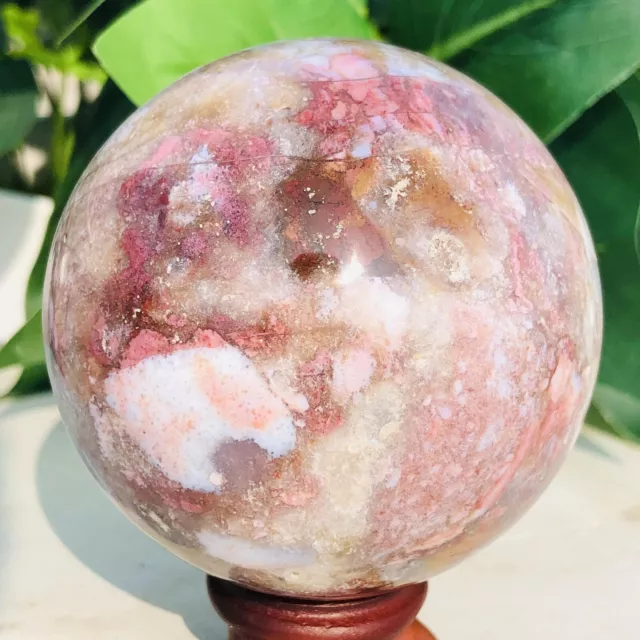 355g Natural Ocean Jasper Ball Quartz Crystal Geode Mineral Specimen Healing
