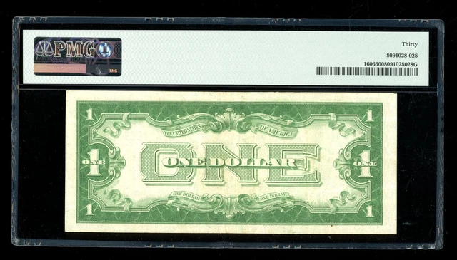 DBR 1934 $1 Silver Funnyback Fr. 1606 GA Block PMG 30 Serial G12881122A 2