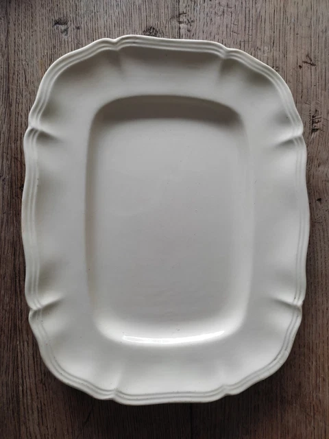 ANCIEN PLAT RECTANGULAIRE Blanc Manufacture de Porcelaine Opaque 19ème EUR 29,99 - FR