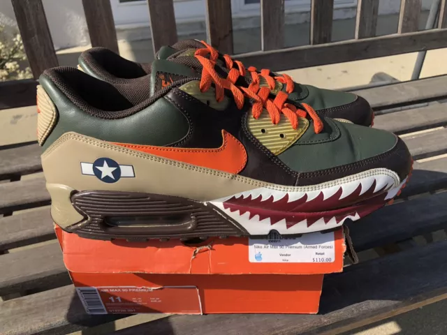 NIKE AIR MAX 90 Premium Warhawk Armed Forces Patta Atmos 11 Unftd