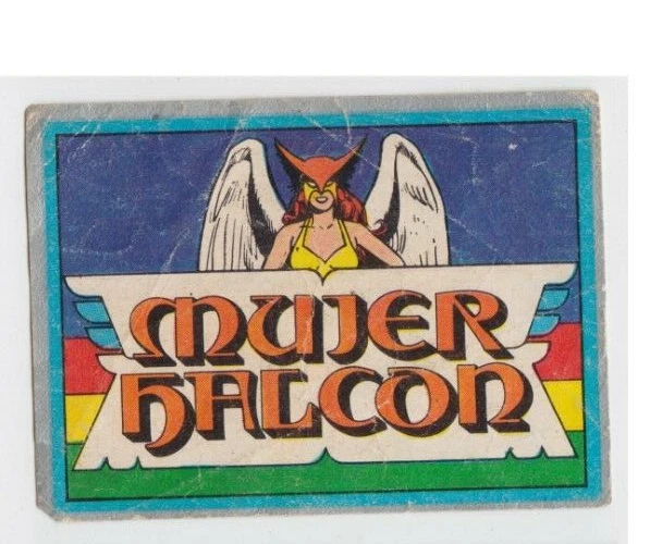Hawkwoman Emblem -  Vintage Cromy Trading Sticker Very Rare Argentina 1985