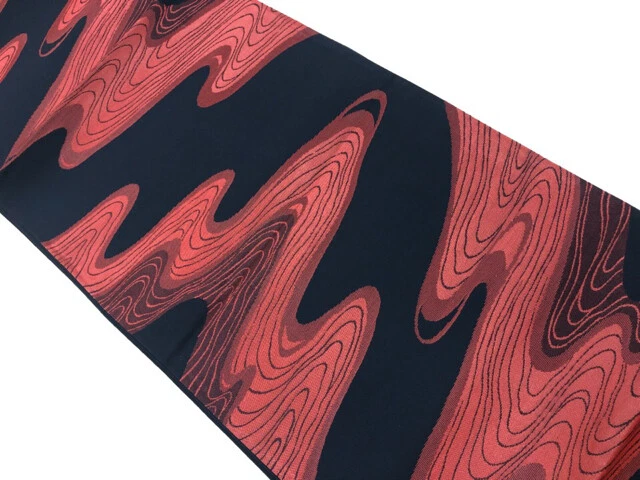 6367318: Japanese Kimono / Vintage Fukuro Obi / Woven Stream