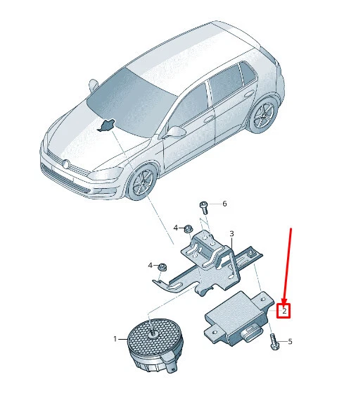 5gf Module Vw VOLKSWAGEN GOLF 5G MK7 Footnote Sound Control Unit 5G0907159C NEW REAL ...
