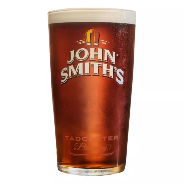 Set Of 2 John Smiths Beer Glasses Pint 20oz Brand New Straight Type