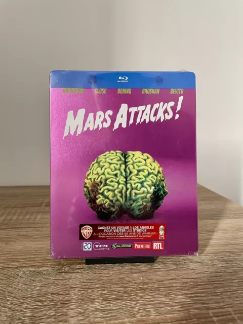 Mars Attacks ! Steelbook Édition Limitée | Blu-Ray Vf | Neuf Sous Blister