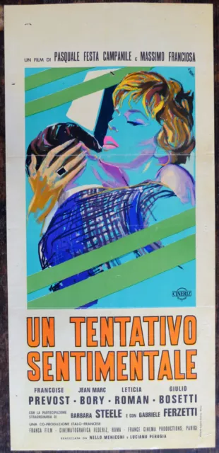 Locandina Originale Un Tentativo Sentimentale 63 Barbara Steele E. Brini