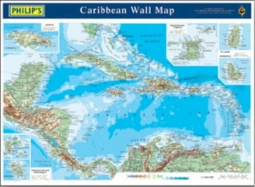 PHILIP'S REFERENCE MAP: Caribbean: Ph..., Philip's Maps £6.99 - PicClick UK