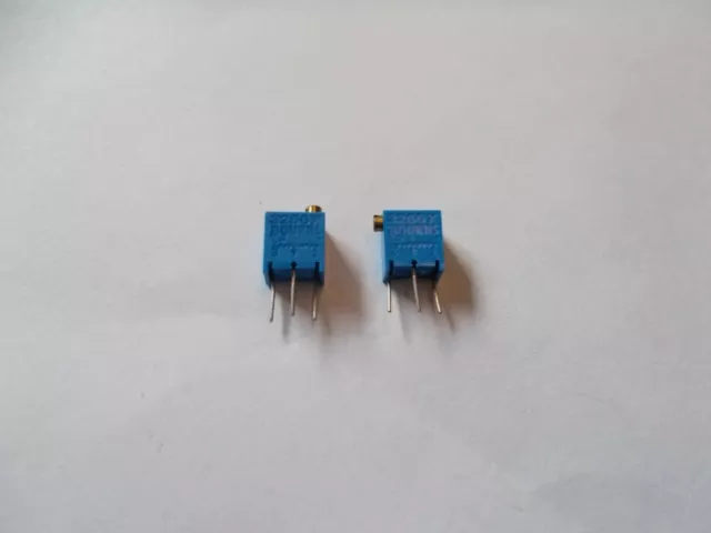 Bourns 3266W & Bourns 3266X,2 Trimmer, 10 Kohm, 1 Kohm, #B-250-22