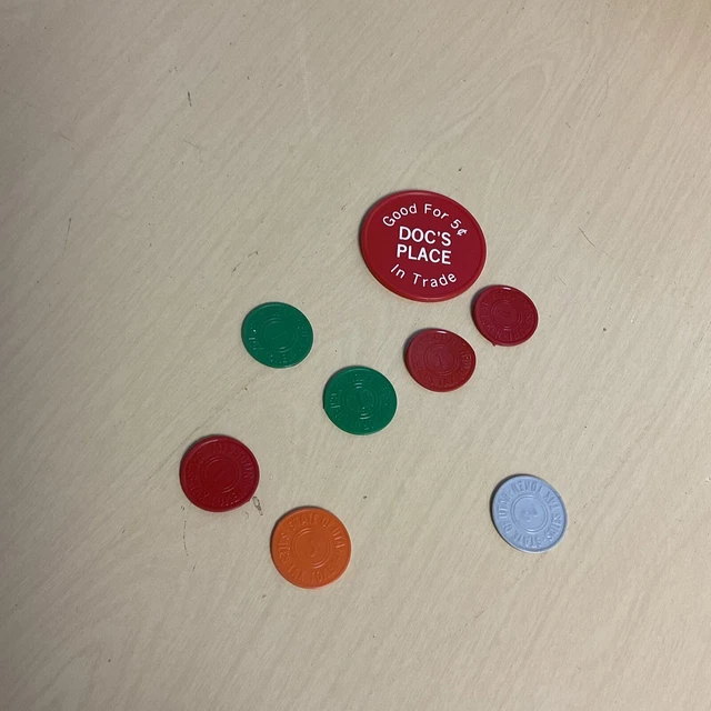 Vintage Utah Tax Tokens And DOC’S PLACE 1 3/4”