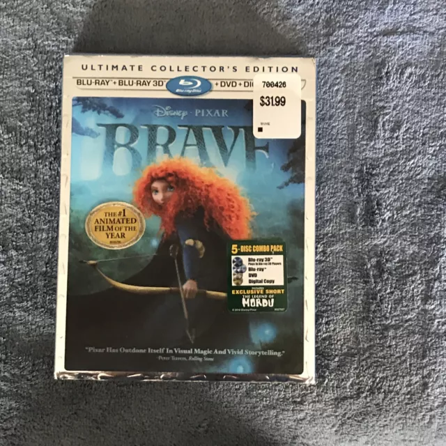 Brave (Blu-ray/DVD 2012 3-Disc Set Collectors Edition) Emma Thompson Brand NEW!!