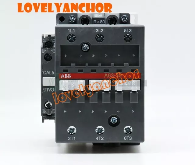 1× Genuine ABB A63-30-11 220-230V 50Hz / 230-240V 60Hz 1SBL371001R8011 Contactor