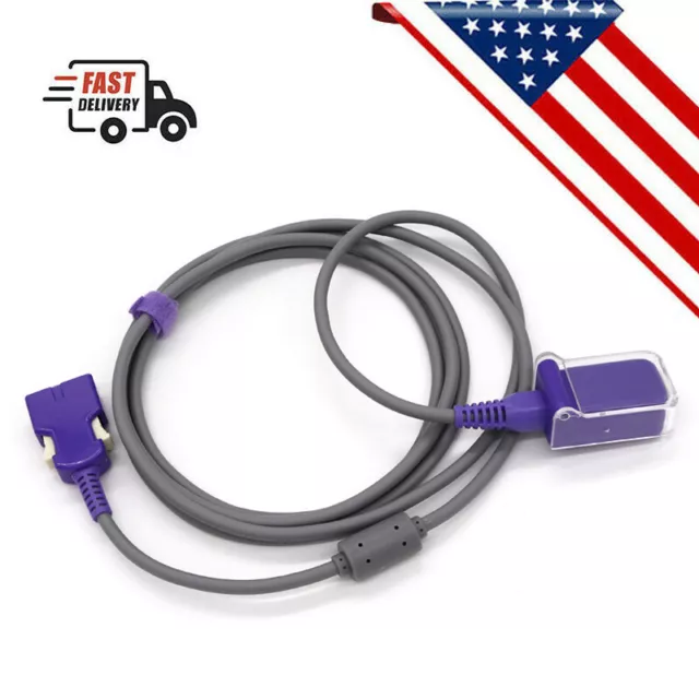 fit for Nellcor DOC-10/Oximax P/N:P0319C Spo2 Cable 9pins DB9 extension Adapter