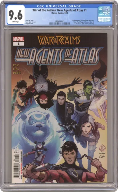 War of the Realms New Agents of Atlas 1A Tan CGC 9.6 2019 3869406012
