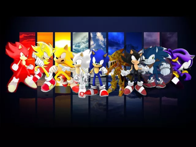 New Sonic The Hedgehog Poster Premium Wall Art Print A5-A1 Size