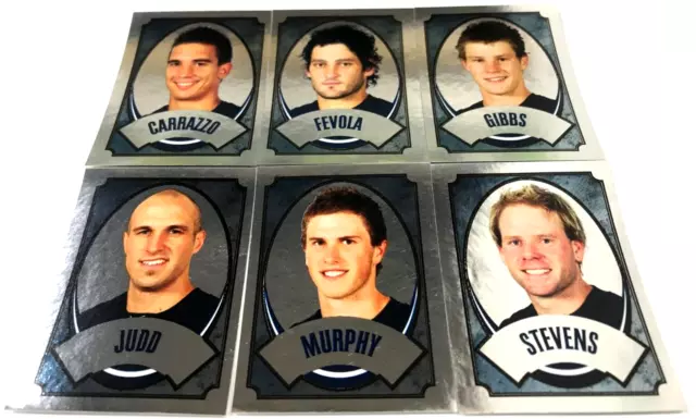 2009 Select Afl Collectable Mini Foil Stickers Team Set-Carlton (6) 2