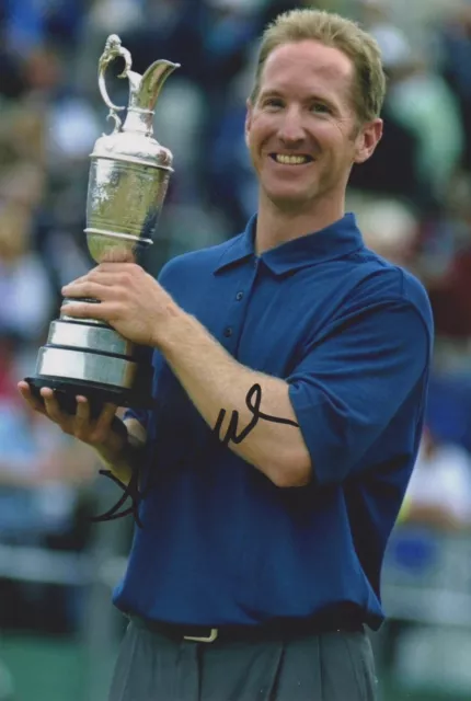 David Duval signed 12x8" Open golf photo / COA