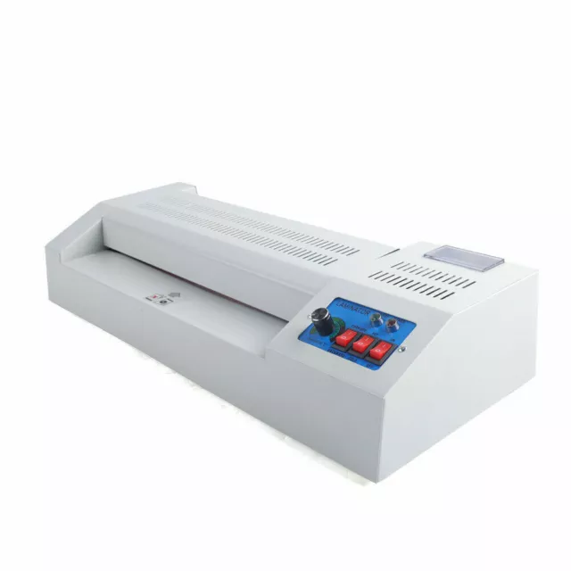 New Hot Cold Film Laminating Machine A3 A4 Size Office Laminator 600W Commercial