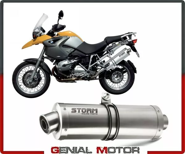 Escape Storm by Mivv Silenciador Oval Acero para Bmw R 1200 Gs 2004 > 2007