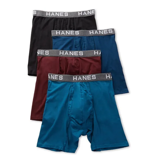 HANES Men's Ultimate Comfort Flex Fit Ultra Soft Boxer Briefs, 4
