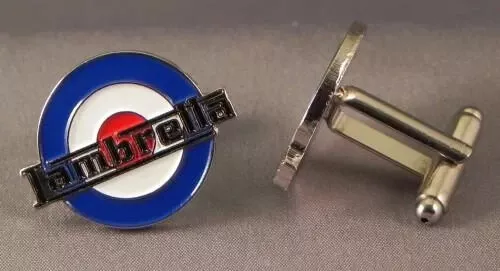 New Pair Lambretta Roundel RAF Scooter mens cufflinks cuff links metal enamel