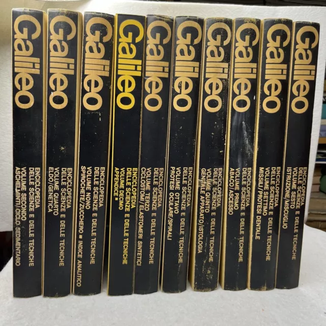 Enciclopedia Galileo 9 Volumi Completa 1964 Delle Scienze E Delle Tecniche