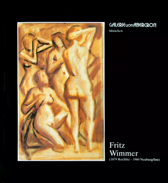 Fritz Wimmer 1879-1960: Frauen-Akt 1930er Jahre Kohle-Zeichnung 61 x 46 cm +Buch 3