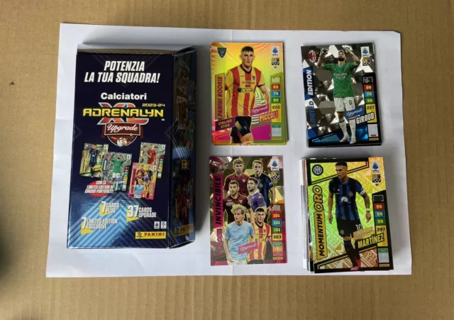 Lotto Completo 52 Cards Panini Calciatori Adrenalyn Xl Upgrade 2023-24.