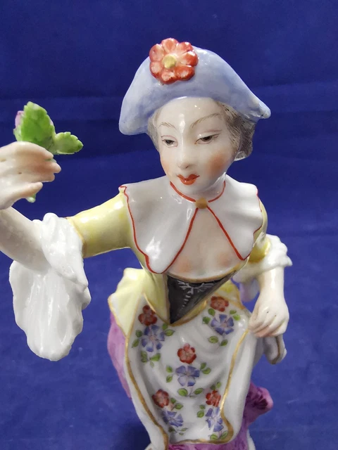 Ancienne paire de statuettes, figurines en PORCELAINE de SAXE 10