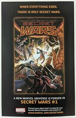 Secret Wars #1 Print Ad Comic Poster Art PROMO Official Alex Ross Spider-Man