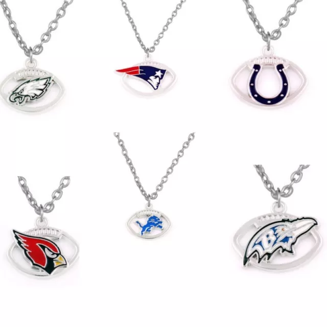 Sports Football- GIFTS logo oval necklace charm pendant NFL Pick Your Team