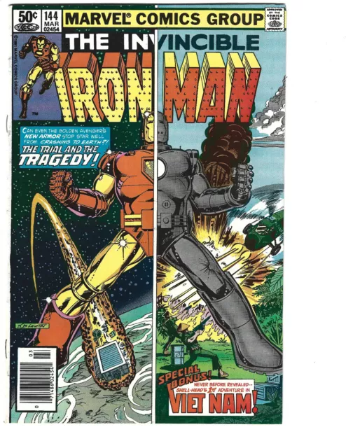 Iron Man #144 (3/81) F/VF (7.0) Viet Nam Flashback! Newsstand! Great Bronze Age!